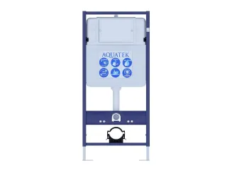 Комплект SET AQUATEK ВЕГА-1905-014 унитаз с инсталляцией кнопкой и сиденьем микролифт